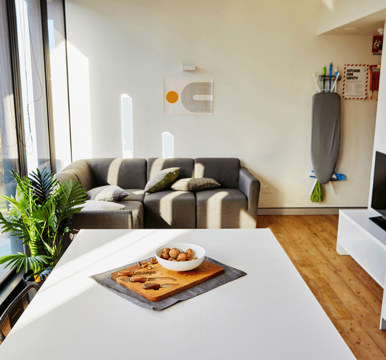 King single bed apartment