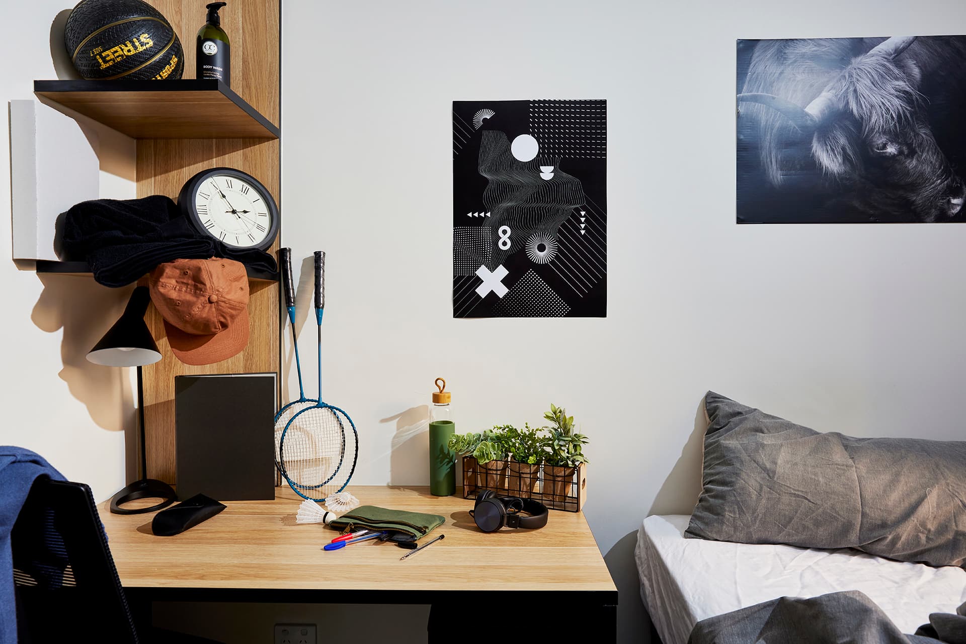 King single bed apartment