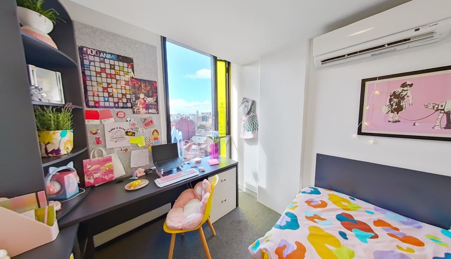 King single bed apartment